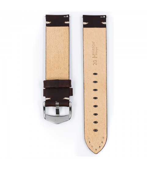 Hirsch Ranger genuine Calf leather watch strap 20 mm 05402010-2-20
