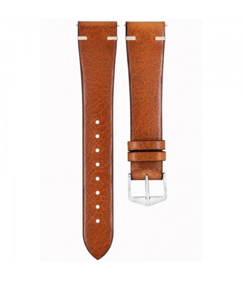 Hirsch Bagnore L brown leather watch strap 20 mm 05402010-2-20