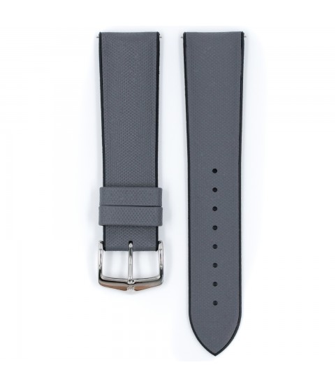 Hirsch Arne Grey/Silver Watch Strap 20mm 0925094030-2-20
