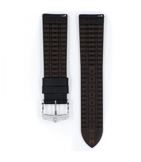 Hirsch Arne black calf watch strap 18 mm 0921094050-2-18