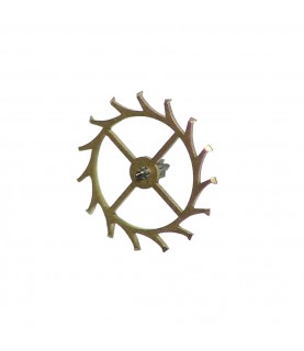 Piaget 9P escape wheel and pinion with straight pivots part