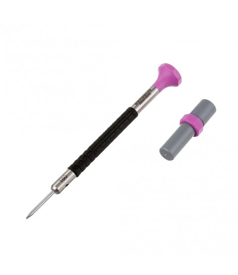 Bergeon 6899-AT-160 ergonomic watchmaker screwdriver 1.60mm purple with spare blades