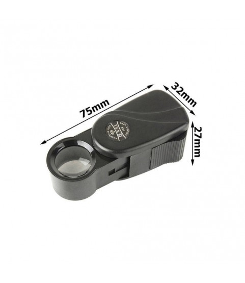 Gugita 10x Pocket Magnifier with Extendable Loupe