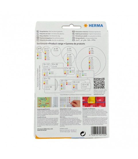 Herma self-adhesive sticky labels for watches and jewelry 49 x 10 mm