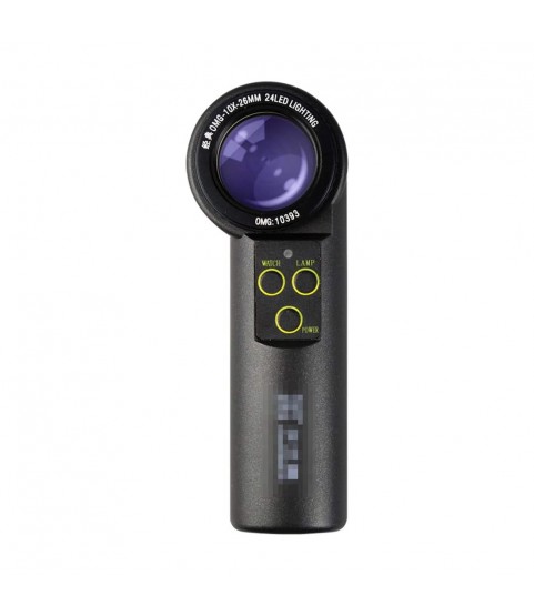 Connoisseur 10x jewellers and watchmakers loupe magnifier with UV and LED light