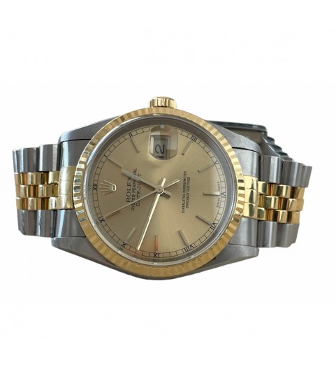 Rolex 16233 Datejust Champagne dial men's watch 1995