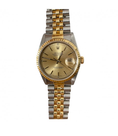 Rolex 16233 Datejust Champagne dial men's watch 1995