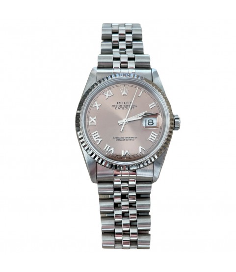 Rolex Datejust 16234 Salmon Roman dial men's watch 36mm
