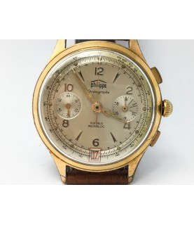 Vintage Philippe Chronograph Men's Watch with Landeron 189 37mm