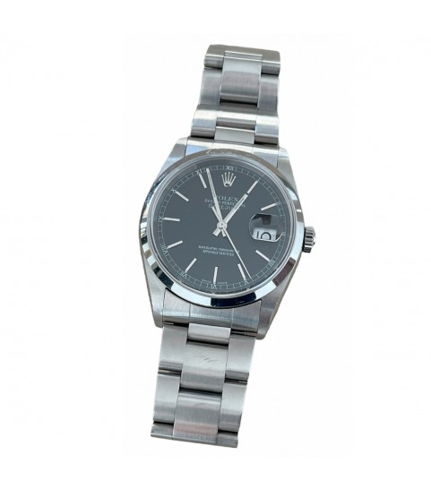 Rolex Datejust 16200 men's watch with black dial 2002