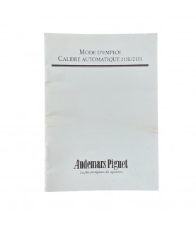 Audemars Piguet automatic 2130, 2131 instructions for use booklet