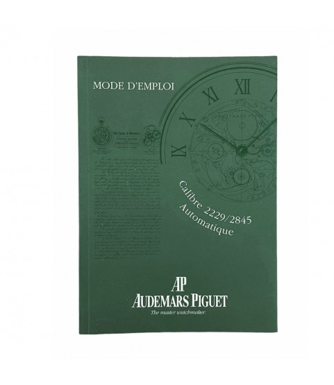 Audemars Piguet automatic 2229, 2845 instructions for use booklet