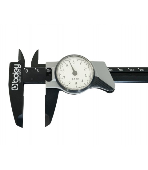 Boley precision plastic calliper gauge with analogue clock 0-150 mm