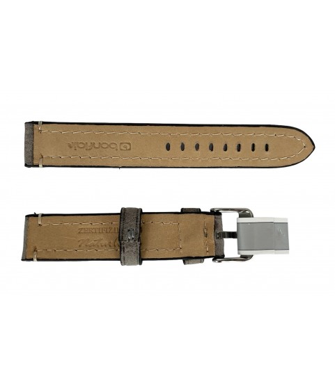Rodeosoft Chrono dark grey watch leather strap 18 mm