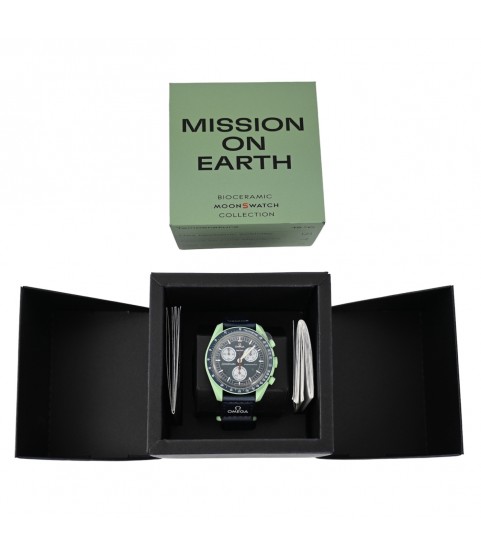 New SWATCH Omega Mission on Earth chronograph men's watch 2023
