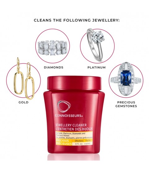 Connoisseurs Fine Jewellery Cleaner gold, platinum, diamonds and precious stone jewelry 236 ml Connoisseurs Fine Jewellery Cleaner gold, platinum, diamonds and precious stone jewelry 236 ml