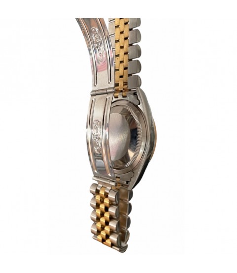Rolex 16233G Datejust Champagne factory diamond dial men's watch 1996