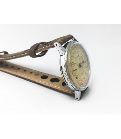 Vintage Caerix Chronograph Men's Watch Lemania 1270 1950s