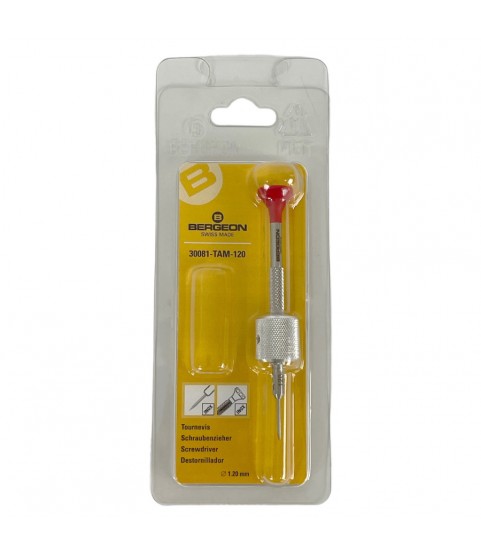 Bergeon 30081-TAM-120 drum barrel watch screwdriver 1.20mm