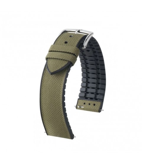 Hirsch Arne L Animal Free green watch strap 20 mm 0925090040-2-20