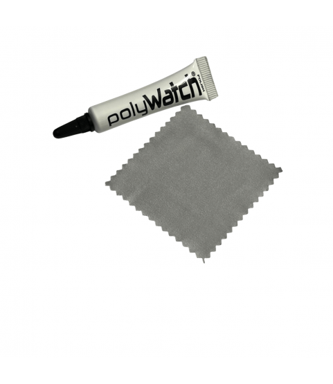 PolyWatch Acrylic Crystal Polish Set with Wiping Cloths