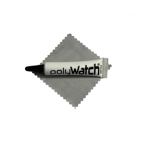 PolyWatch Acrylic Crystal Polish Set with Wiping Cloths