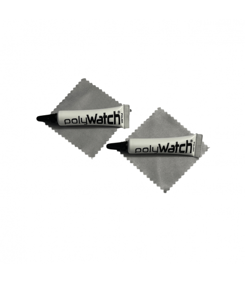PolyWatch Acrylic Crystal Polish Set with Wiping Cloths