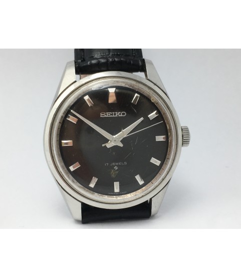 Vintage Seiko 66-7100-P Men's Watch Black Dial cal. 66B 1960s