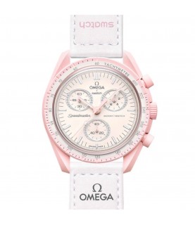 Swatch Omega Moonswatch Chronograph Pink Watch - Mission to Venus