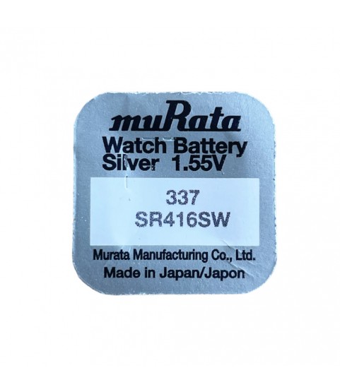 Murata/Sony 337 batteries for quartz watches with silver oxides 1.55 volts