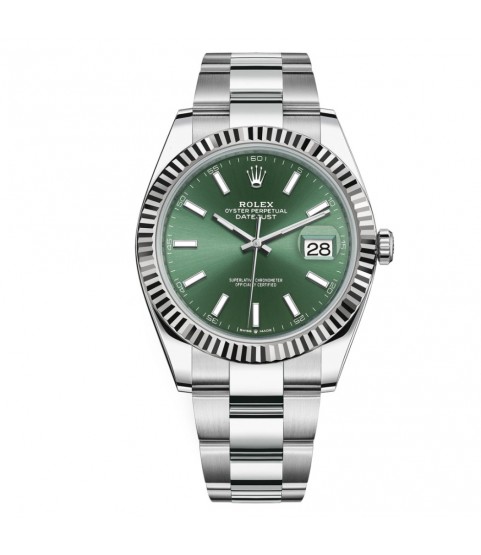 New Rolex Datejust 126334 green dial part 41mm
