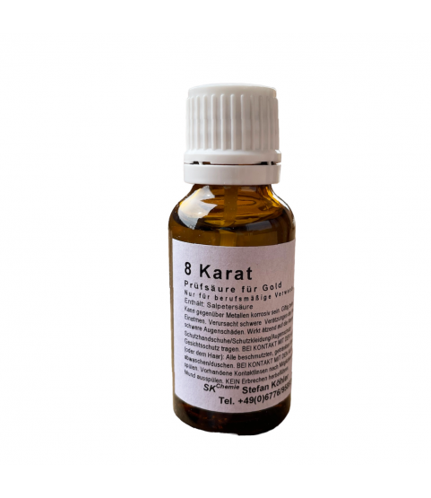 Test Acid for Gold 8k 333 goldsmith 20ml Germany