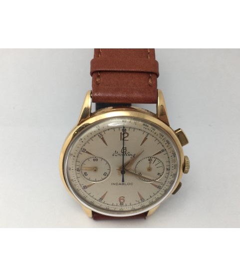 Vintage Breitling 18K Solid Gold Chronograph Men's Watch ref. 1191