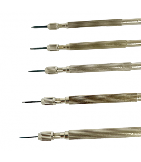 Horotec MSA01.225 Set of 5 Precision Screwdrivers (0.60 mm - 1.50 mm) Horotec MSA01.225 Set of 5 Precision Screwdrivers (0.60 mm - 1.50 mm)