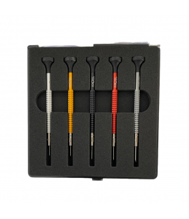 Horotec MSA01.020-A set of 5 screwdrivers with ball bearings 0.60 to 1.40 mm Horotec MSA01.020-A set of 5 screwdrivers with ball bearings 0.60 to 1.40 mm