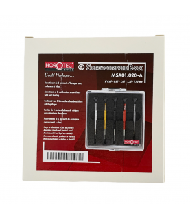 Horotec MSA 01.020-A set of 5 screwdrivers with ball bearings 0.60 to 1.40 mm