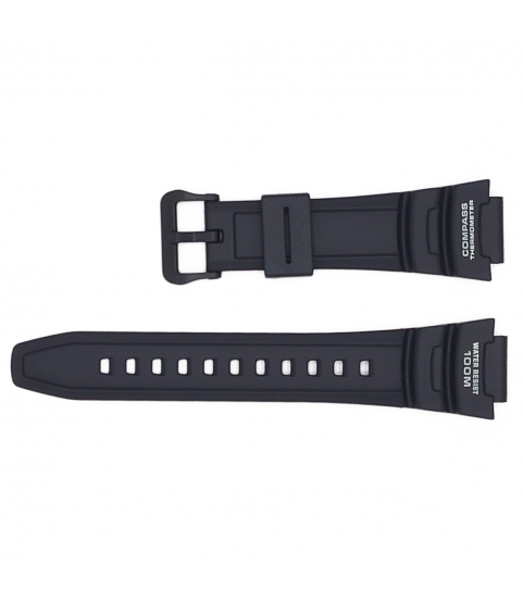 Casio 10431875 watch black plastic band strap SGW500H-1BV 17.5 mm