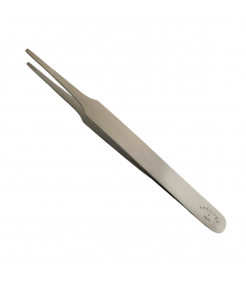 Horotec MSA 12.901-F Inox Precitec tweezer with flat tips for straightening hands steel 115 mm