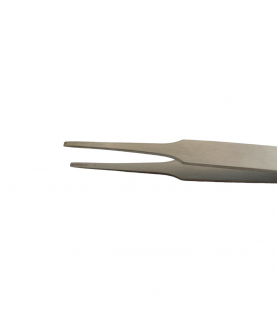 Horotec MSA 12.901-F Inox Precitec tweezer with flat tips for straightening hands steel 115 mm
