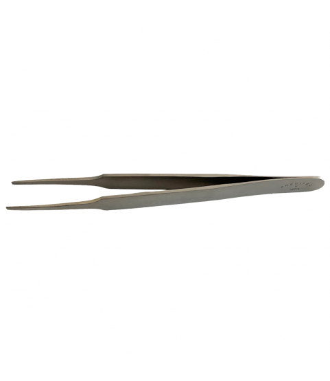Horotec MSA 12.901-F Inox Precitec tweezer with flat tips for straightening hands steel 115 mm Horotec MSA 12.901-F Inox Precitec tweezer with flat tips for straightening hands steel 115 mm