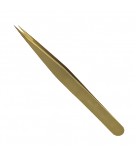 Bergeon 7422-PM-AM precision tweezers in brass for watchmaker's and jewellers 130 mm