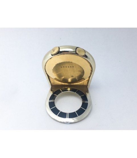 Vintage Jaeger LeCoultre Memovox Alarm Table Travel Pocket Watch