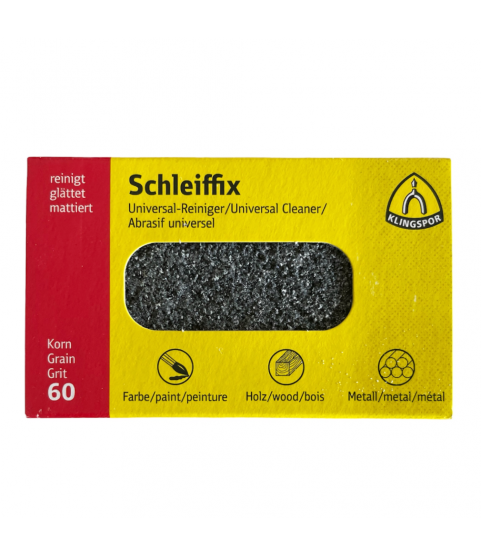 Schleiffix universal cleaning block abrasive for metals, grit 60
