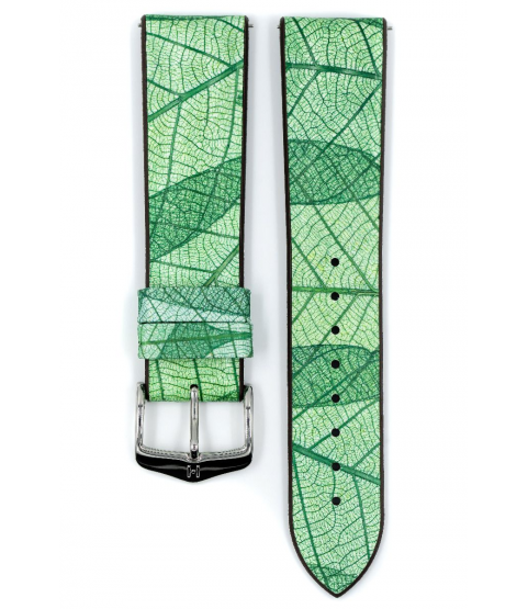 Hirsch Leaf green watch strap 20 mm 0921046040-2-20