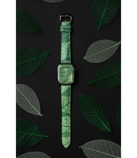 Hirsch Leaf green watch strap 20 mm 0921046040-2-20