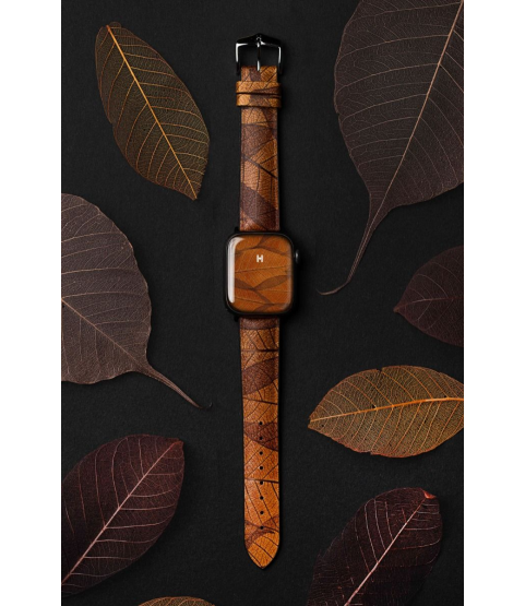 Hirsch Leaf brown watch strap 20 mm 0921046010-2-20 Hirsch Leaf brown watch strap 20 mm 0921046010-2-20