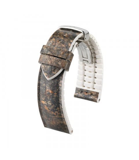 Hirsch brown leather watch strap Stone M 18 mm 0920044131-2-18
