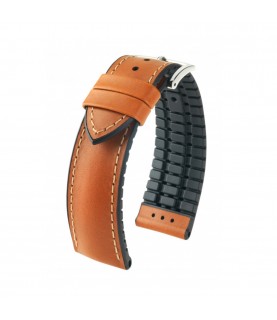 Hirsch James L brown calf leather watch strap 19 mm 0925002070-2-19