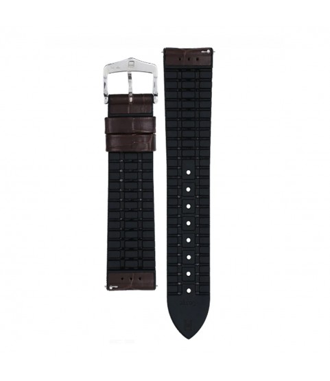 Hirsch George L dark brown calf leather watch strap 22 mm 0925128010-2-22