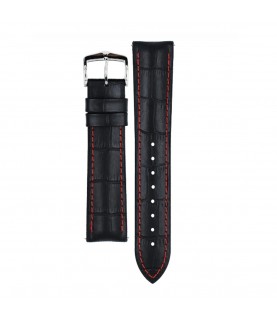 Hirsch George L black calf leather watch strap 22 mm 0925128052-2-22